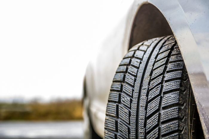 3 tires in the sunset