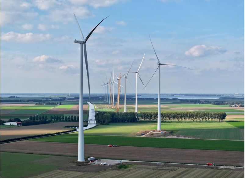 windmills landscape image