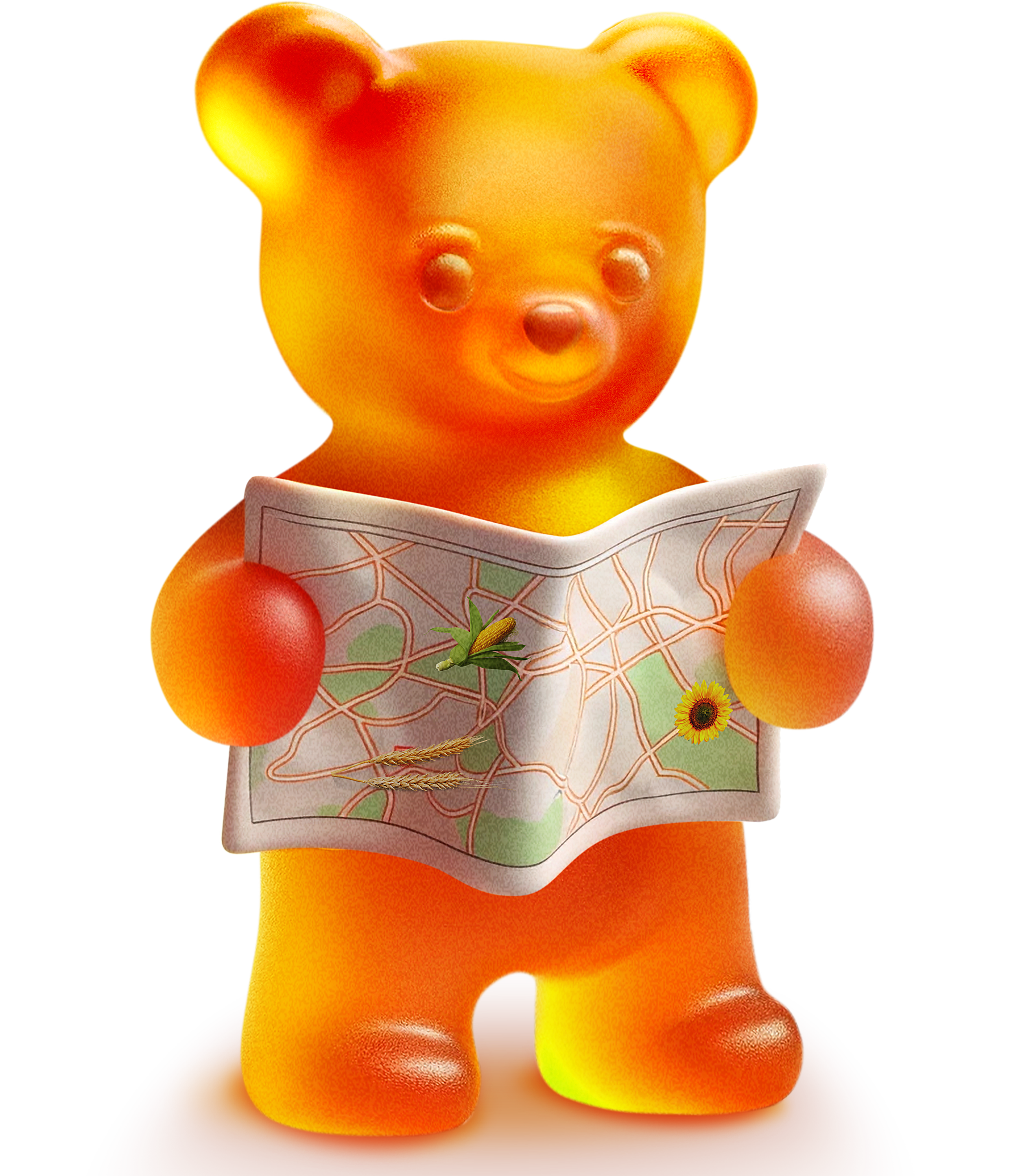 gummy bear map