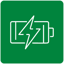 battery w/ lightning bolt