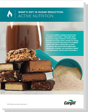What's Hot in Sugar Reduction Active Nutrition