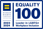 Equality 100: Leader in LGBTQ+ Workplace Inclusion
