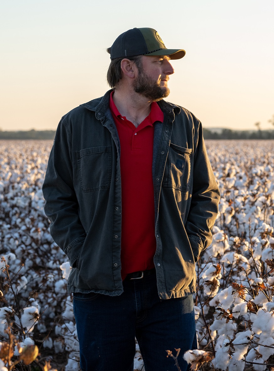 Nathen Reed in Cotton Field