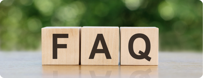 letter blocks spelling FAQ letter blocks spelling FAQ