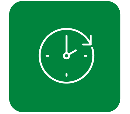 white outline of pouring bottle in green square