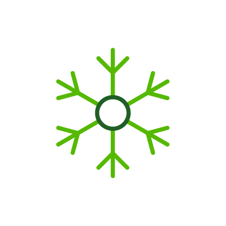 cold climates snowflake icon