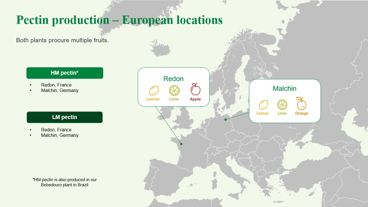 Cargill Pectin - European facilities