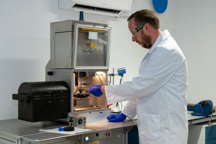 Man working in a lab