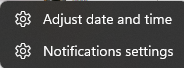 Adjust date and time