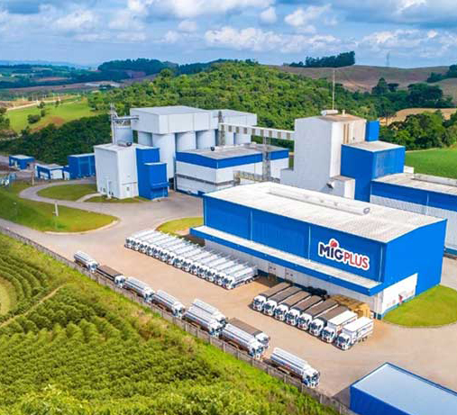 Aerial view of the MigPlus production facility.