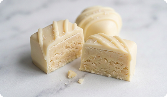 Macadamia gianduja truffle