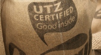 UTZ certified cocoa beans bag. Cargill.