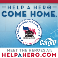 Cargill’s Wichita-based beef business is sponsoring “Help a Hero Come Home,” via a ground beef initiative designed to raise money and awareness for Homes for Our Troops.