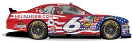 Cargill Beef will include a special paint scheme on the No.6 Cargill Beef Ford Mustang - driven by Fenway Racing’s Trevor Bayne on June 28, 2013, in the NASCAR Nationwide Series race at the Kentucky Speedway - for their "Homes for Our Troops" sponsorship.