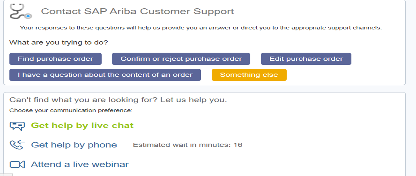 Contact Sap Ariba Customer Support