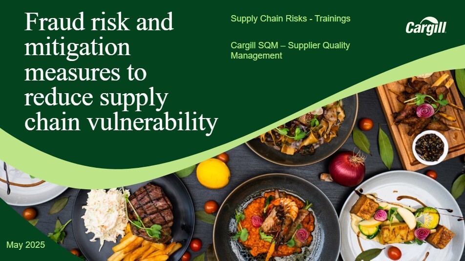Fraud Risks and Mitigation Measures for Cargill Suppliers